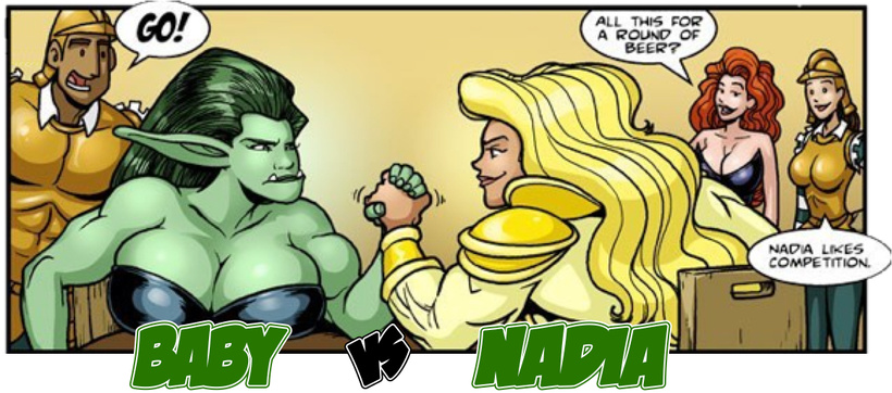 Next Pin-Up: Nadia vs Baby