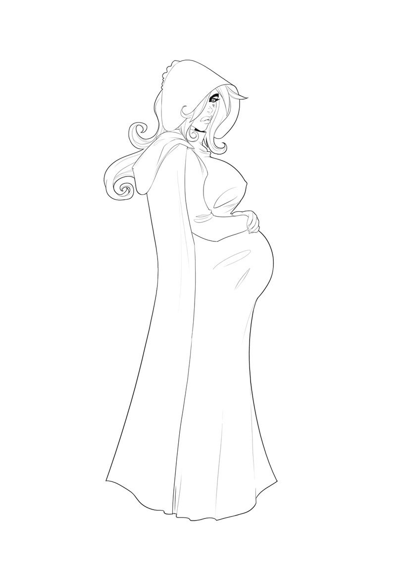 Pinup – Handmaid Heather – Sketch